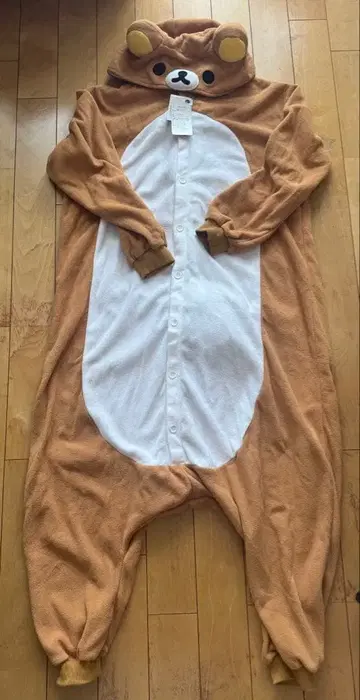 공식 리락쿠마 플리스 인형옷 파자마 성인 프리 사이즈 분장