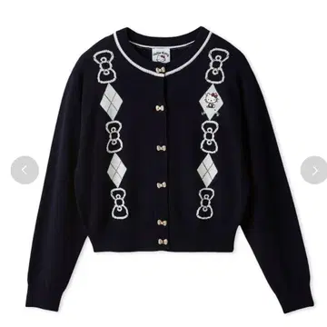 snidel [ HELLO KITTY ] 아가일 가디건