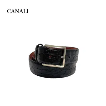 [고품질] CANALI 카날리/악어 엠보싱/가죽/비즈니스 벨트