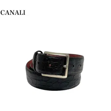 [고품질] CANALI 카날리/악어 엠보싱/가죽/비즈니스 벨트