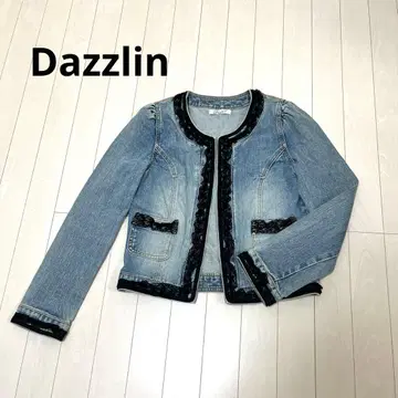 Dazzlin 데님 자켓 G 자켓 레이스 M 숏 기장