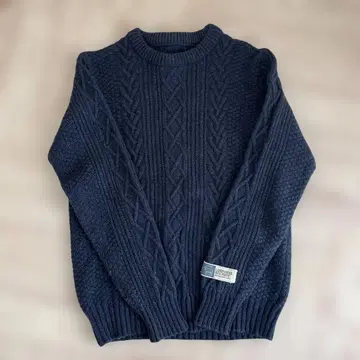 grn 램스울 케이블 니트 스웨터