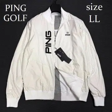 새상품 핑 골프 풀 집업 니트 리버서블 자켓 화이트 LL