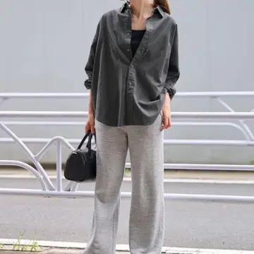 FRAMeWORK 프레임워크 코튼 레귤러 카라 셔츠 블랙