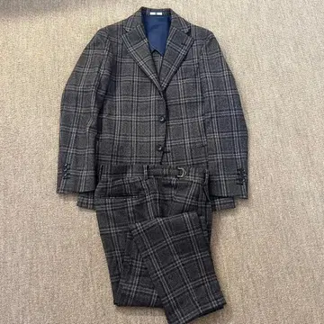마르조토 수트 브라운 체크 상하의