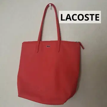 가격 인하! LACOSTE 라코스테 숄더 토트 백 코랄 핑크