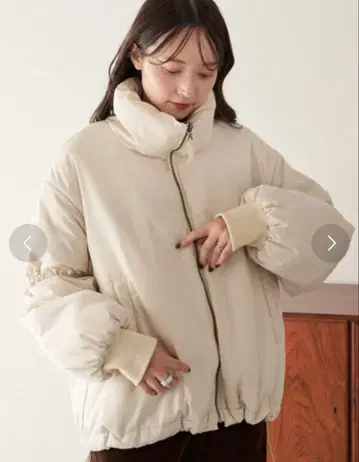 Kastane 캔디 슬리브 리버서블 코트 아이보리 S