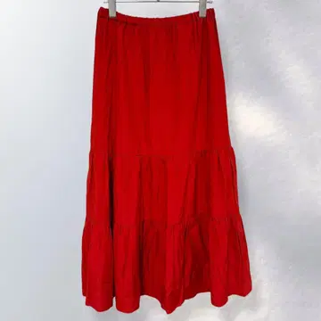 로리즈팜 롱 캉캉 스커트 플레어 전체 밴딩 F [ i467