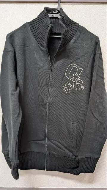 트랙 자켓 면 블랙