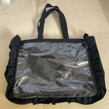 자카마트 A3 프릴 토트 블랙 블랙 이타백 이타백
