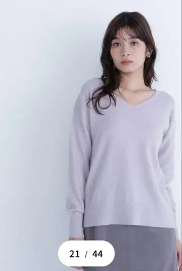 새상품급 내추럴 뷰티 베이직 FOX 혼 젠틀리 시리즈 V넥