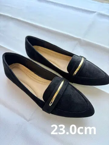 블랙 스웨이드 스틸레토 펌프스 36 23.0cm