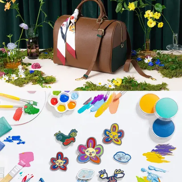 방탄 BTS 뷔 아티스트 메이드 컬렉션 뮤트 보스턴 백