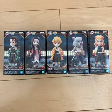 귀멸의 칼날 월드 컬렉터블 피규어 무한열차편 5종 컴프 세트