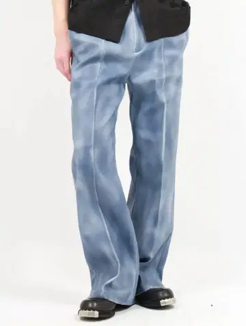 taakk 파랑 그라데이션 와이드 팬츠