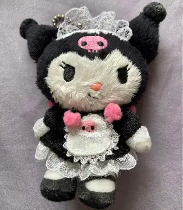 산리오 쿠로미 메이드 마스코트 키체인 키링 봉제 인형