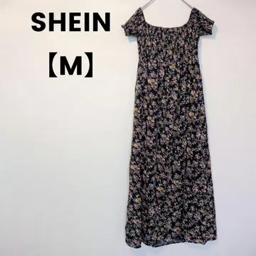 SHEIN [ M ] 플라워 프린트 롱 원피스