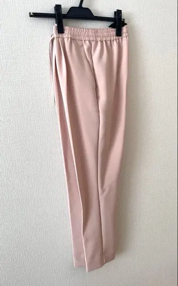 미사용품 Yori 핑크 슬랙스 허리밴딩 36