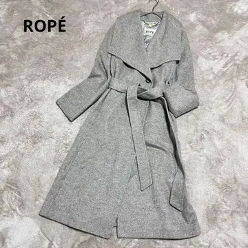 새상품급 로페 프리미어 캐시미어 코트 벨티드 가운 롱 코트 여배우 옷깃