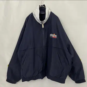[ ellesse ] 엘레쎄 90s 트랙 자켓 나일론 네이비 자수