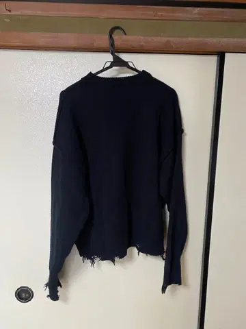 네이비 오버 사이즈 스웨터