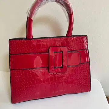 엘레강트 크로커다일풍 빨간색 핸드백