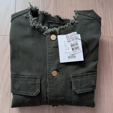 MICA&DEAL 노카라 자켓 카키
