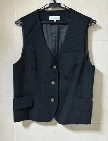 셀렉 스테이지 네이비 도트 사무복 베스트 15호 스커트 XL