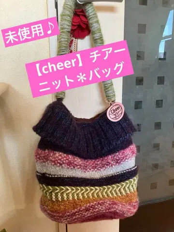 미사용 [ cheer ] 치어 정말 귀여운 색감*니트 백
