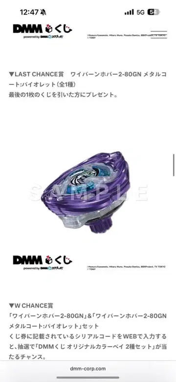 와이번 호버 메탈 코트 바이올렛 2-80GN & 스트링 런처