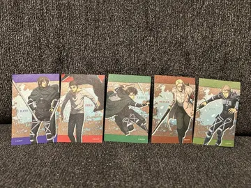 진격의 거인 캐릭터 스티커 5장 세트