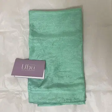 [ 새상품 ] Ubu 실크 스톨 민트 그린