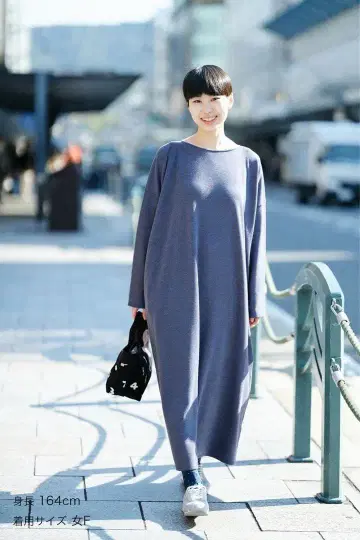 sousou 보트넥 원피스 맥시 길이