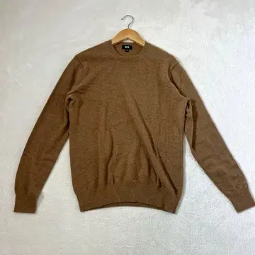캐시미어 UNIQLO 유니클로 니트 [ M ] 크루넥 베이지 컨디션 최상