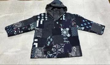 빈티지 원단 리메이크 무늬 / 오시마 명주 리버서블 후드티