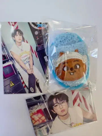 straykids SAUNA 온라인 복권 슬리퍼 키링 한 2