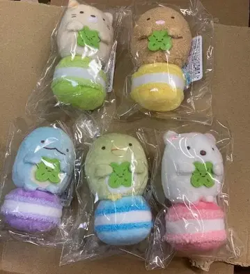 새상품 스미코구라시 테노리 봉제 인형 5종 세트 스미스미 한정판