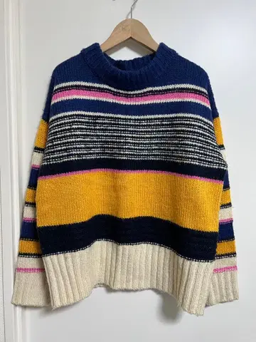 FRNCH 노르딕 니트 보더 니트