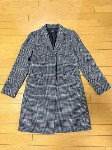 그린 라벨 릴랙싱 체크 무늬 체스터 코트 M 새상품급