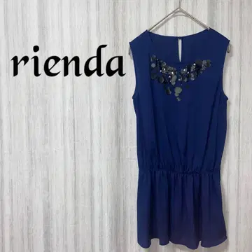 [리엔다] 슬리브리스 튜닉 네이비 스팽글 화려함 깔끔함