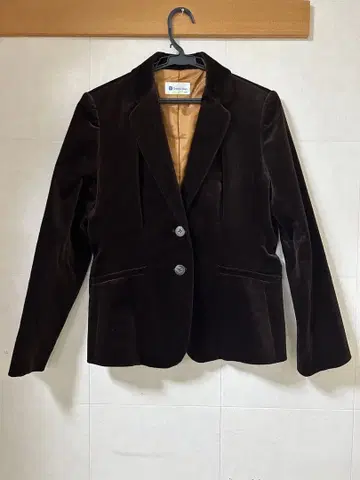 다크 브라운 벨벳 테일러드 자켓