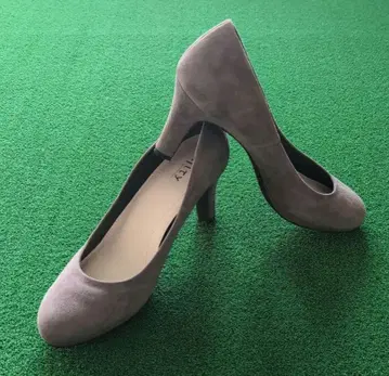 unity 그레이쥬 스웨이드 하이힐 펌프스 24.5cm