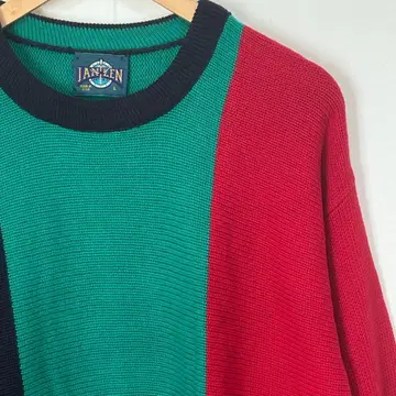 JANTZEN 얀센 니트 스웨터 '90s 멀티 컬러 USA제