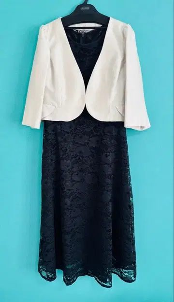 미사용! 레이스 드레스와 자켓 세트