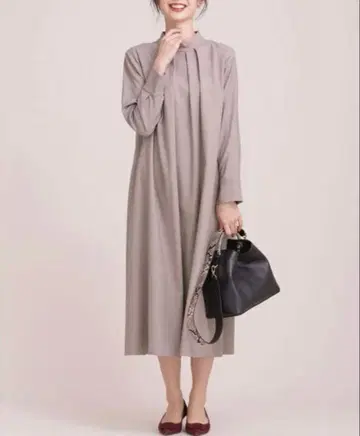 나노 유니버스 스탠드 카라 원피스