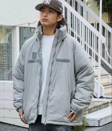 2WAY 발수 나일론 빅 실루엣 밀리터리 숏 패딩 자켓