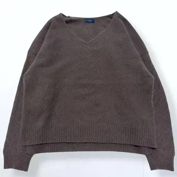 쉽스 폭스 V넥 니트 포근 브라운
