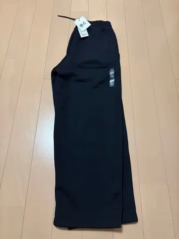 UNIQLO C 블랙 맨투맨 와이드 팬츠 XS 새상품
