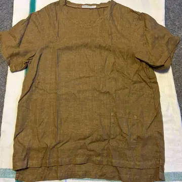 UNDER THE SUN WEAR 반팔 브라운 셔츠