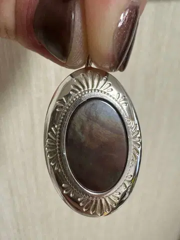 아가트 silver 참 검은 나비 조개